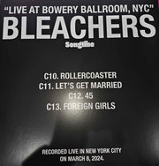 Bleachers : Live At Bowery Ballroom, NYC (Amazon Music Songline) (LP, Album, Bla)