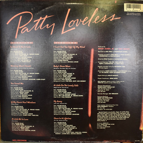 Patty Loveless : If My Heart Had Windows (LP, Album)