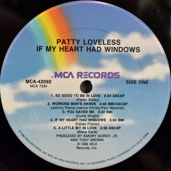 Patty Loveless : If My Heart Had Windows (LP, Album)