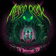the album cover for Aesop Rock - The Impossible Kid [2xLP Green & Pink Neon Vinyl]