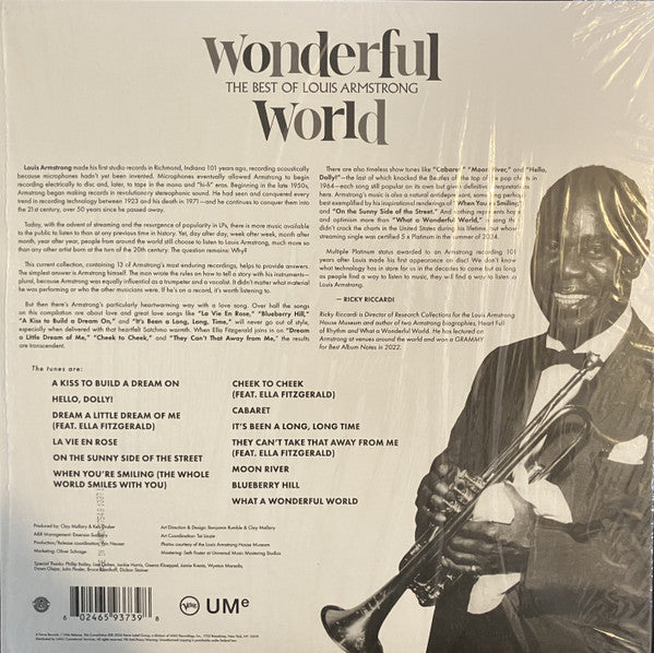 Louis Armstrong : Wonderful World: The Best Of Louis Armstrong (LP, Comp)