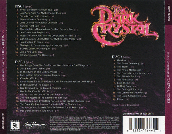 Trevor Jones, London Symphony Orchestra : The Dark Crystal - Expanded Motion Picture Soundtrack (3xCD, Album, Ltd, RE)
