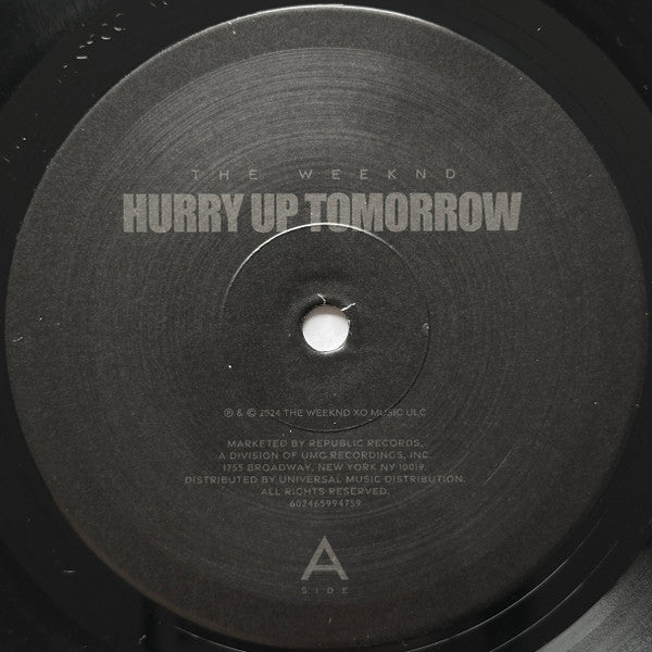 The Weeknd : Hurry Up Tomorrow (LP, Album, Col)