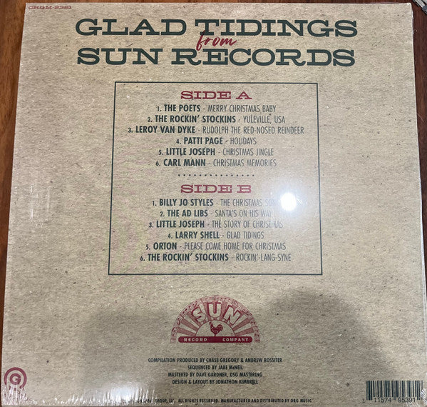 Various : Glad Tidings from Sun Records (LP, Album, Comp, Red)