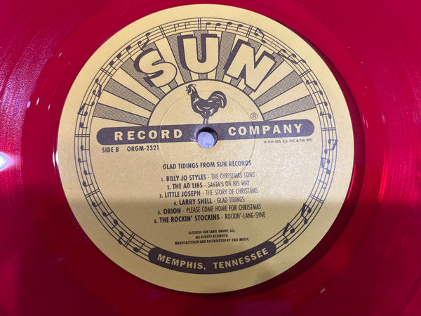 Various : Glad Tidings from Sun Records (LP, Album, Comp, Red)