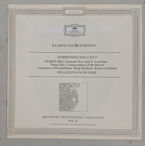 Ludwig van Beethoven - Herbert von Karajan, Berliner Philharmoniker : Symphonies And Overtures Part Two (5xLP, Comp, Aut + Box)