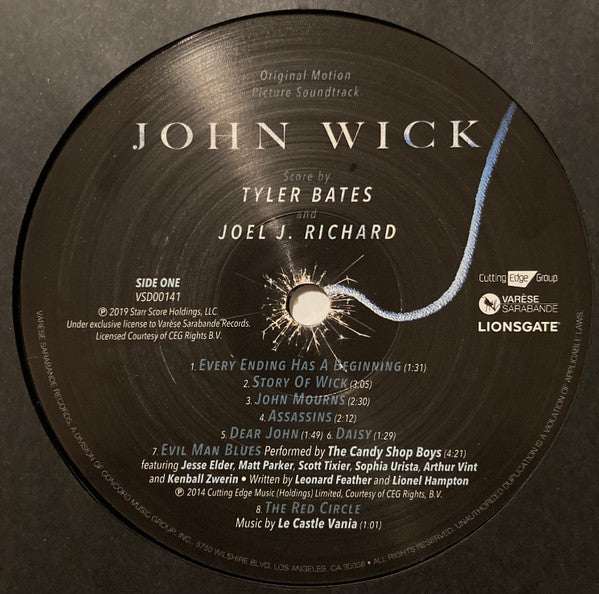 Tyler Bates And Joel J. Richard* : John Wick (Original Motion Picture Soundtrack) (2xLP, Album, RE)