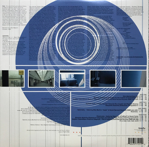 DJ Spooky That Subliminal Kid* : Optometry (2xLP, Album)