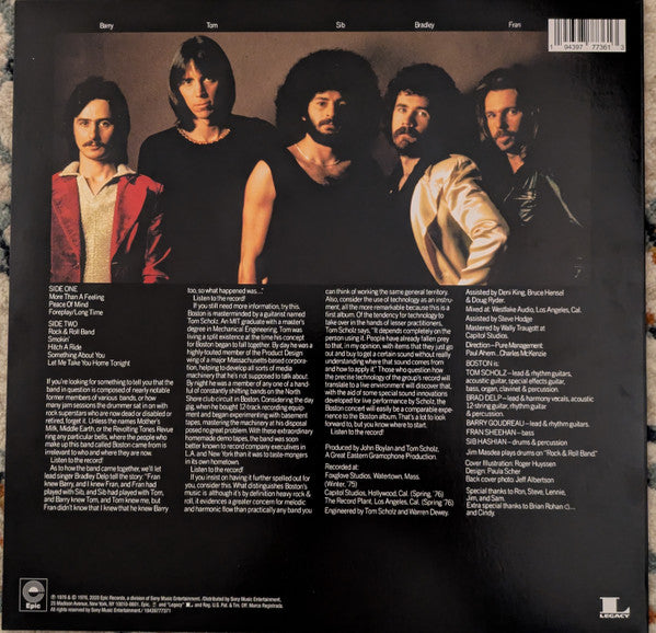 Boston : Boston (LP, Album, RE, Uni)