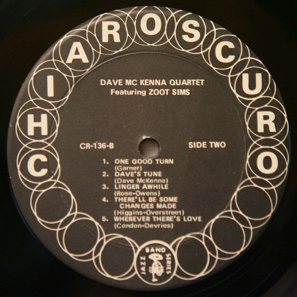 Dave McKenna Quartet Featuring Zoot Sims : Dave McKenna Quartet Featuring Zoot Sims (LP, Album)