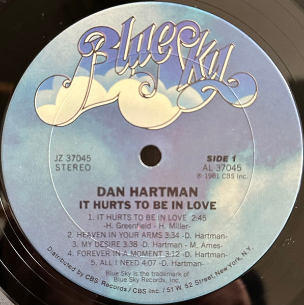 Dan Hartman : It Hurts To Be In Love (LP, Album, Ter)