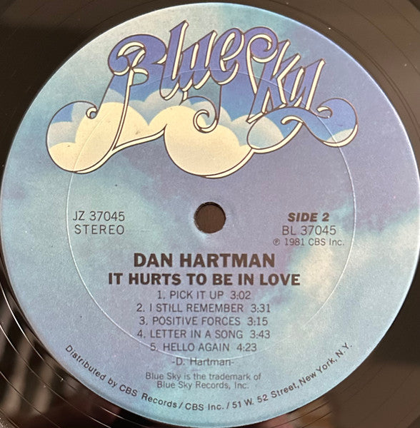 Dan Hartman : It Hurts To Be In Love (LP, Album, Ter)