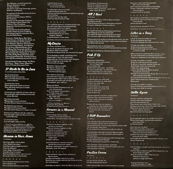 Dan Hartman : It Hurts To Be In Love (LP, Album, Ter)