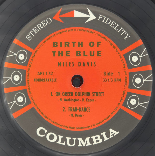 Miles Davis : Birth Of The Blue (LP, Comp, RE)