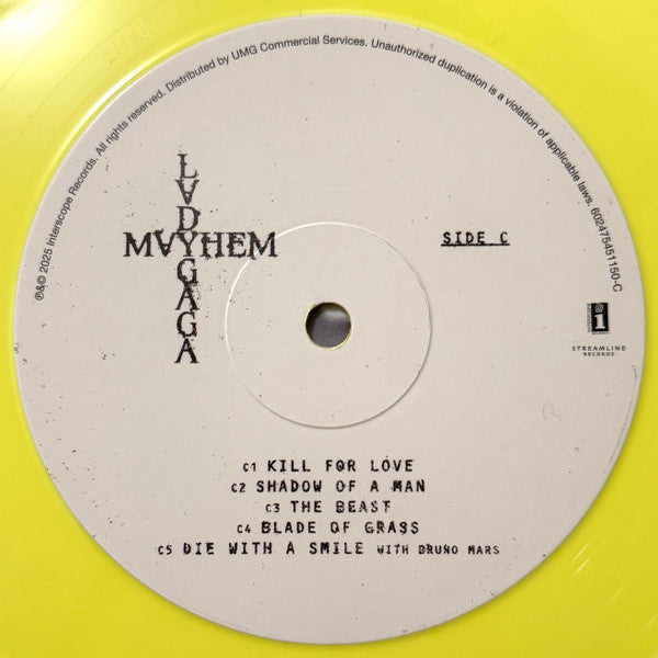 Lady Gaga : Mayhem (LP + LP, S/Sided, Etch + Album, Ltd, Yel)