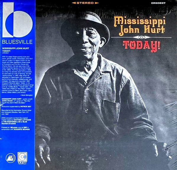 Mississippi John Hurt : Today! (LP, Album, RE, 180)