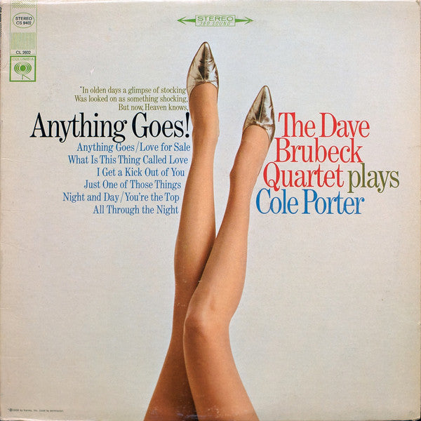 The Dave Brubeck Quartet : Anything Goes! The Dave Brubeck Quartet Plays Cole Porter (LP, Album, RE)