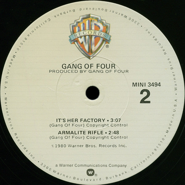 Gang Of Four : Gang Of Four (12", EP, S/Edition, Win)