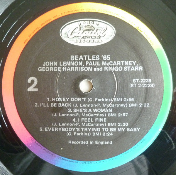 The Beatles : Beatles '65 (LP, Album, RP, Rai)