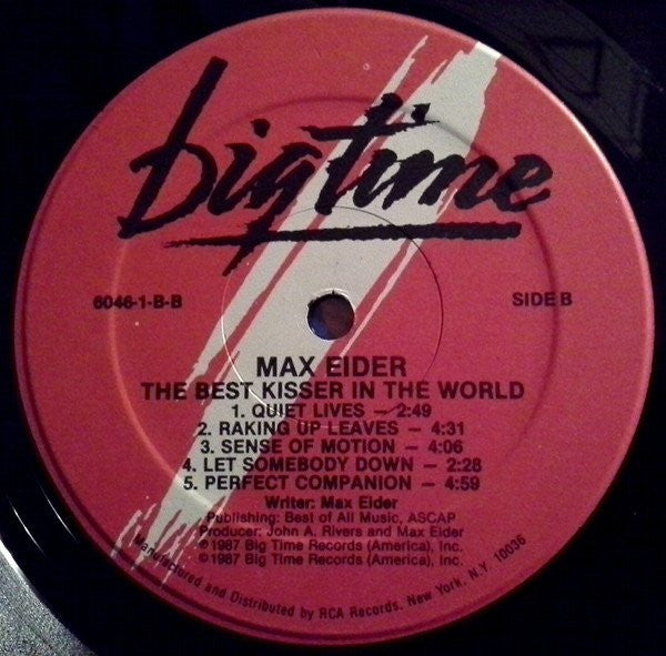 Max Eider : The Best Kisser In The World (LP, Album)