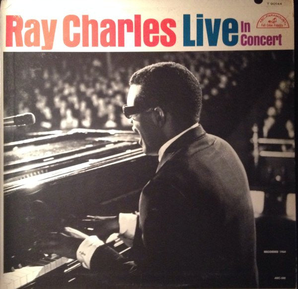 Ray Charles : Ray Charles Live In Concert (LP, Album, Mono, Club, Scr)