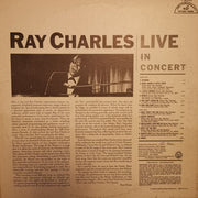 Ray Charles : Ray Charles Live In Concert (LP, Album, Mono, Club, Scr)