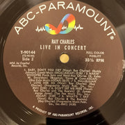 Ray Charles : Ray Charles Live In Concert (LP, Album, Mono, Club, Scr)