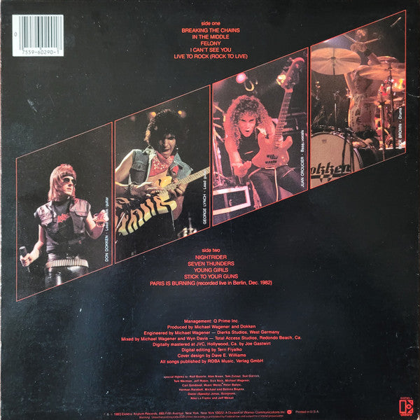 Dokken : Breaking The Chains (LP, Album, She)