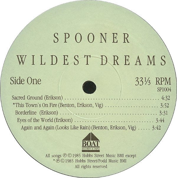 Spooner : Wildest Dreams (LP, Album)