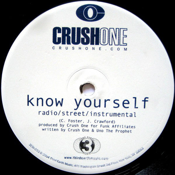 Crush One : Atmosphere / Know Yourself (12")