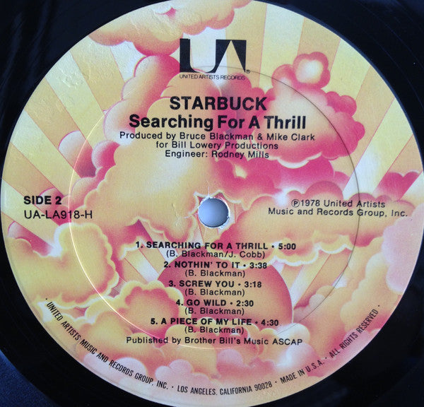 Starbuck (2) : Searching For A Thrill (LP, Album)