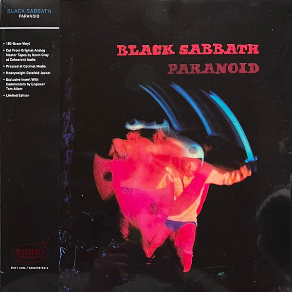Black Sabbath : Paranoid (LP, Album, Ltd, RE, 180)