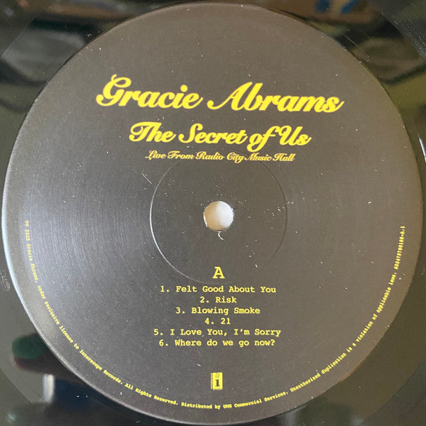 Gracie Abrams : The Secret Of Us (Live From Radio City Music Hall) (2xLP, RSD)