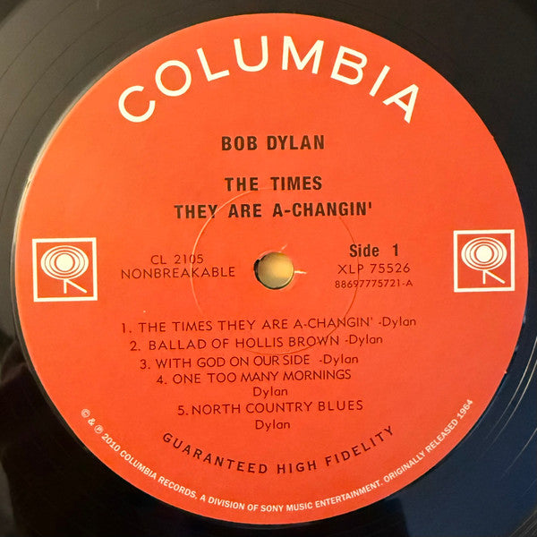 Bob Dylan : The Times They Are A-Changin' (LP, Mono, RE, 140)
