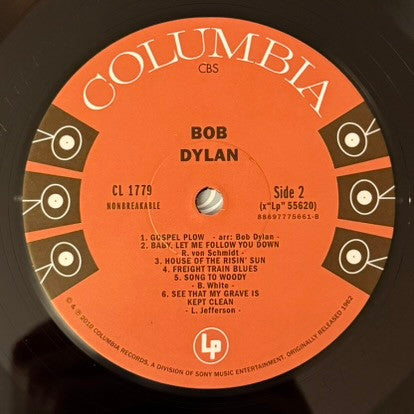 Bob Dylan : Bob Dylan (LP, Mono, RE, 140)