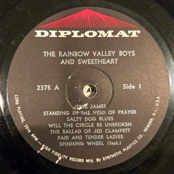 The Rainbow Valley Boys & Sweetheart : Authentic Bluegrass Music (LP, Album, Mono)