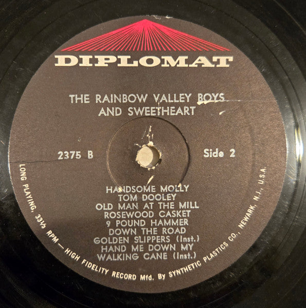 The Rainbow Valley Boys & Sweetheart : Authentic Bluegrass Music (LP, Album, Mono)