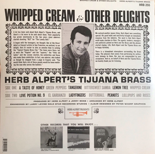Herb Alpert's Tijuana Brass* : Whipped Cream & Other Delights (LP, Album, Pic, RE, 60t)