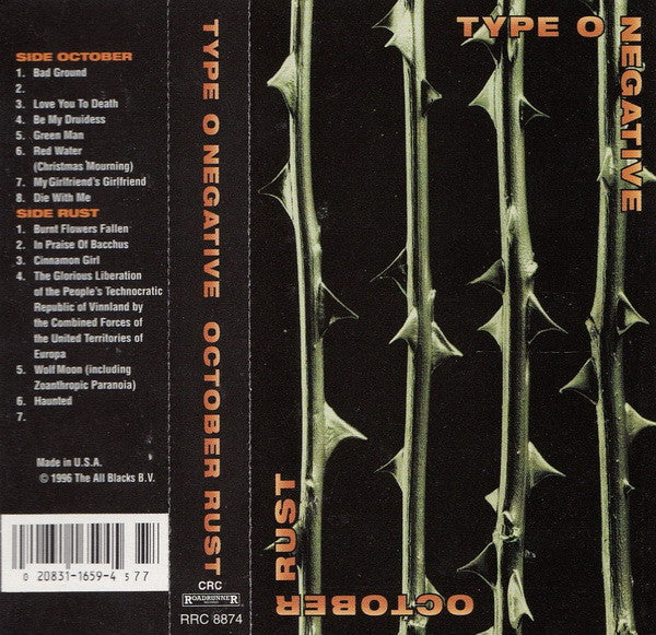 Type O Negative : October Rust (Cass, Album, Club)