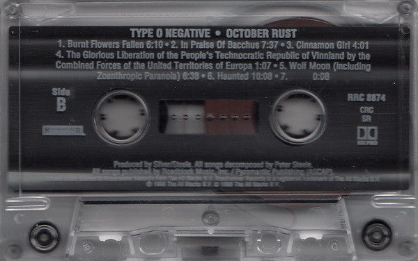 Type O Negative : October Rust (Cass, Album, Club)