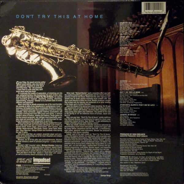 Michael Brecker : Don't Try This At Home (LP, Album, DMM)