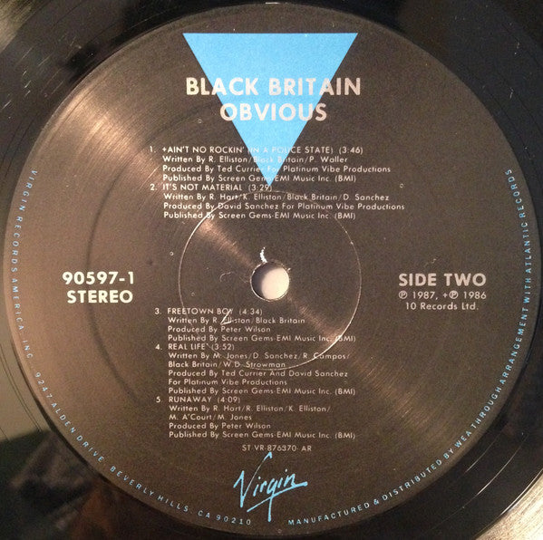 Black Britain : Obvious (LP, Album)
