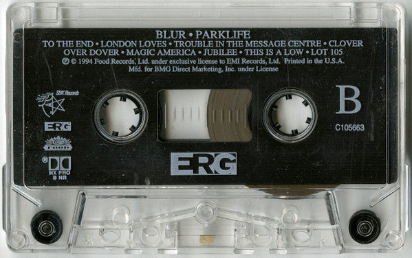 Blur : Parklife (Cass, Album, Club, BMG)