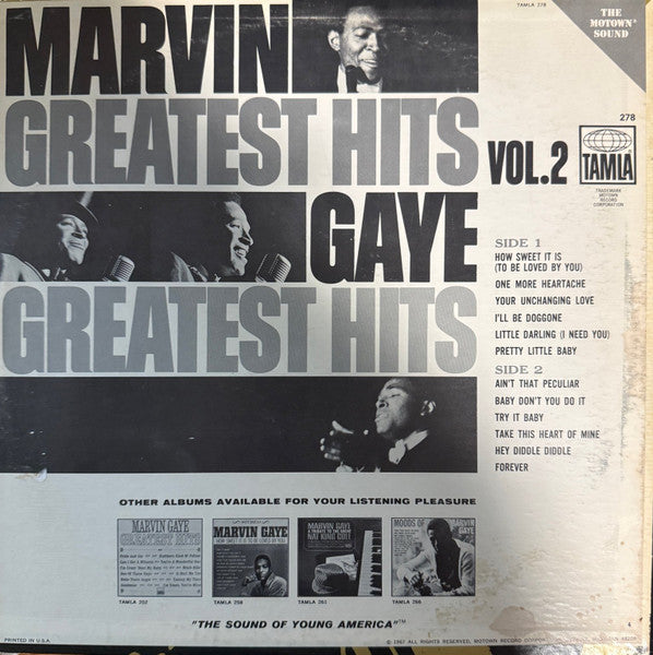Marvin Gaye : Marvin Gaye's Greatest Hits Volume. 2 (LP, Comp, Mono)