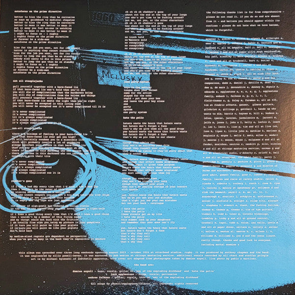 mclusky : The World Is Still Here And So Are We (LP, Album, Blu)