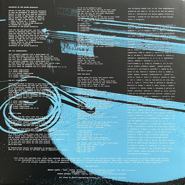 mclusky : The World Is Still Here And So Are We (LP, Album, Cle)