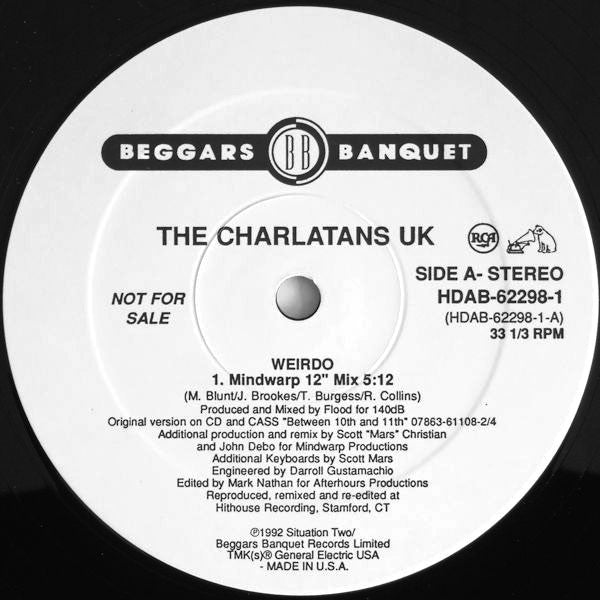 The Charlatans : Weirdo (Club Remixes) (12", Single, Promo)