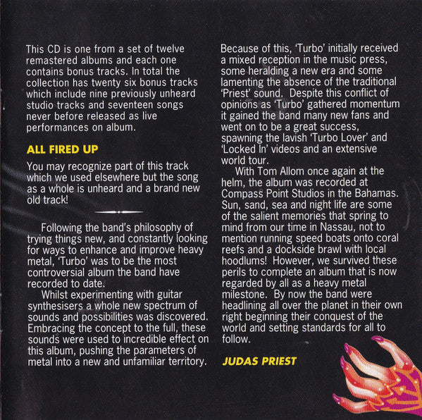 Judas Priest : Turbo (CD, Album, RE, RM)