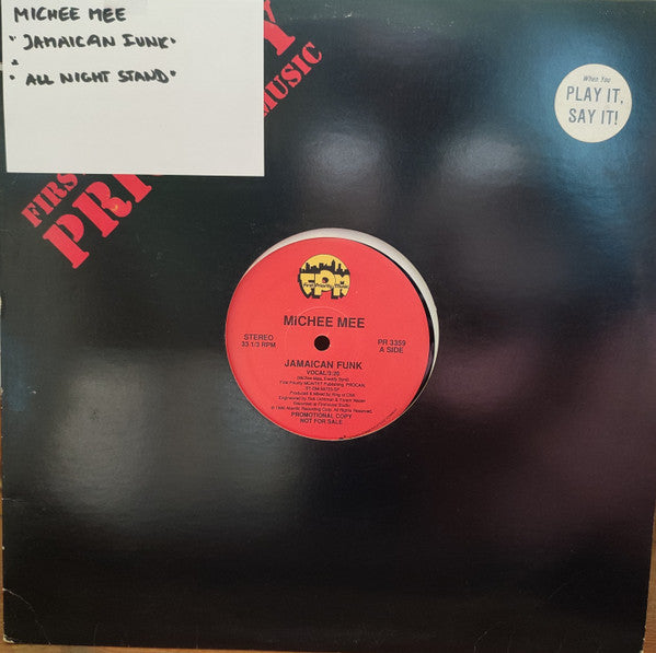 Michee Mee* : Jamaican Funk (12", Promo)