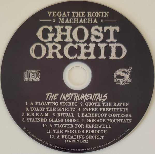 Vega7 The Ronin x Machacha : The Ghost Orchid (CD, Album, Ltd, Num, Dig + CDr, Album, Ltd, Num, D)
